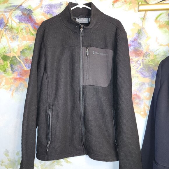 Free Country Grid Fleece Jacket with Pockets Outside in Style - Picture 2 of 6